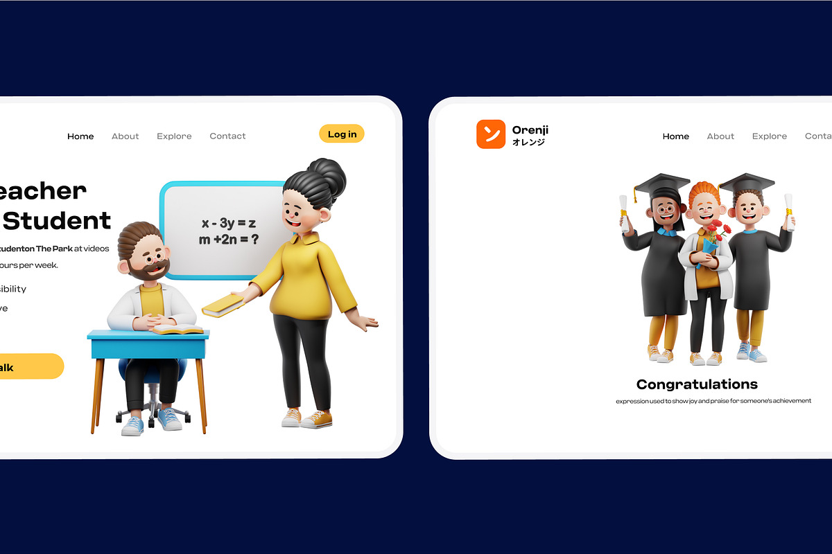 Teacher 3D Character Pack, a Characters & Person 3D Model by orenjidesign (Photo 1 of 8)