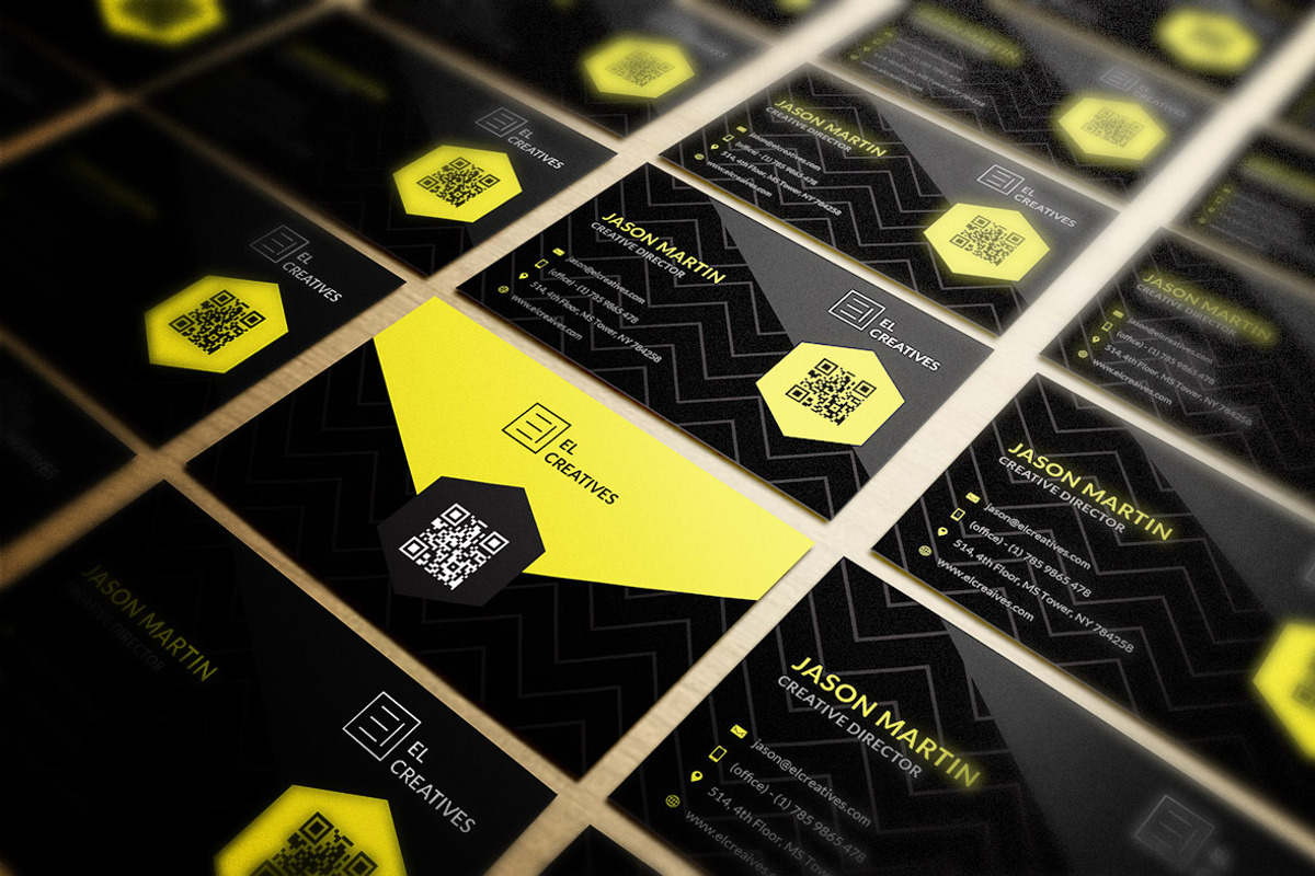 Creative Dark Business Card, a Business Card Template by bouncy (Photo 3 of 4)