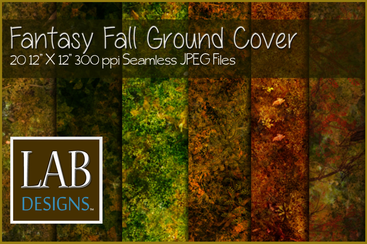 Seamless Fantasy Fall Ground Cover, a Texture Graphic by Lab Designs (Photo 1 of 3)