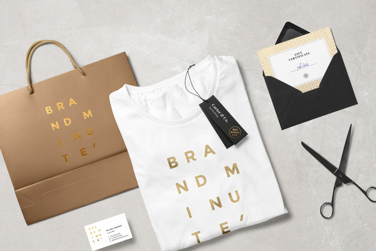 Brandminute Mockups, a Books & Magazine Mockup by GraphicBurger (Photo 4 of 16)