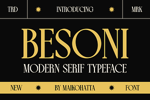 Besoni - Modern Serif Typeface