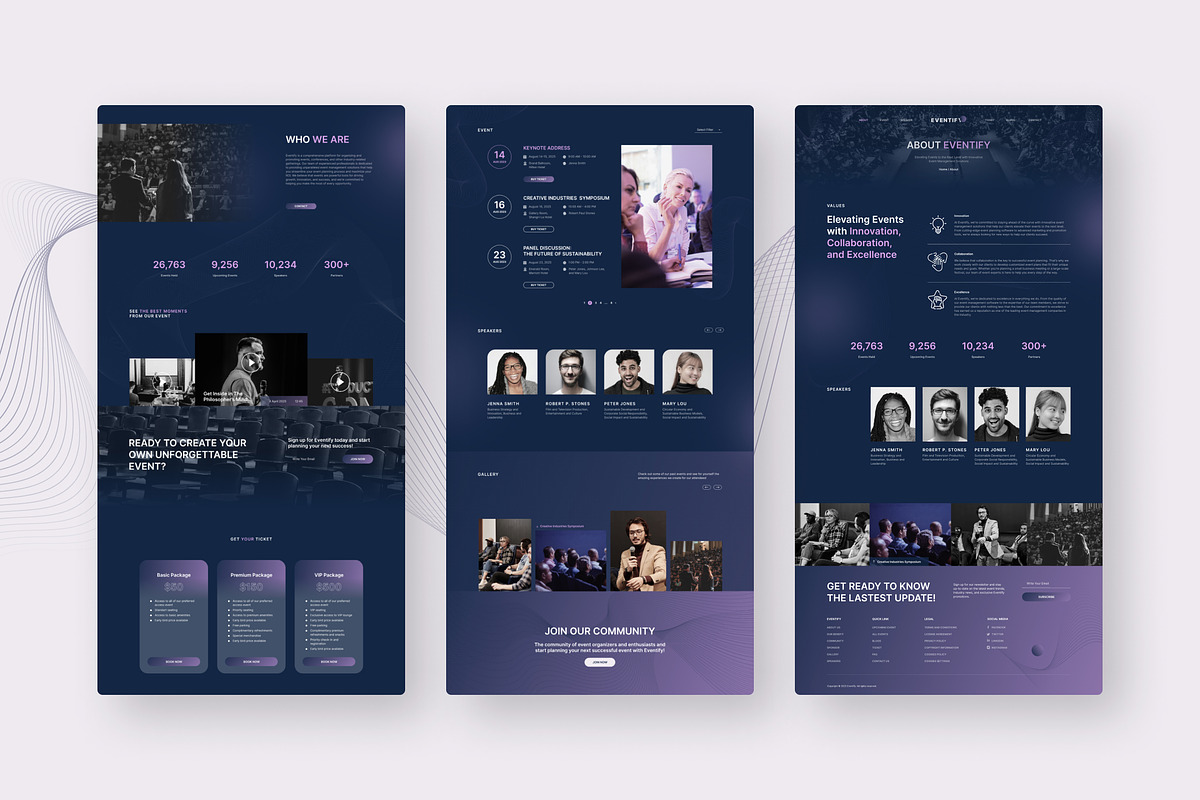 Eventify Event & Conference Website, an UI Kit Template by peterdraw (Photo 8 of 8)