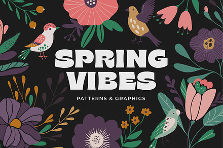 SPRING VIBES patterns & graphics