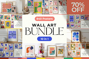 Wall Art Bundle 840 Posters