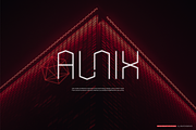 Eqlarc | Futuristic Geometric, a Font by gracetype_studio (Thumbnail 7 of 12)
