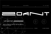 VB ZoaNt - Futuristic Display Font, a Sans Serif Font by VALIANTBROTHA (Thumbnail 1 of 11)