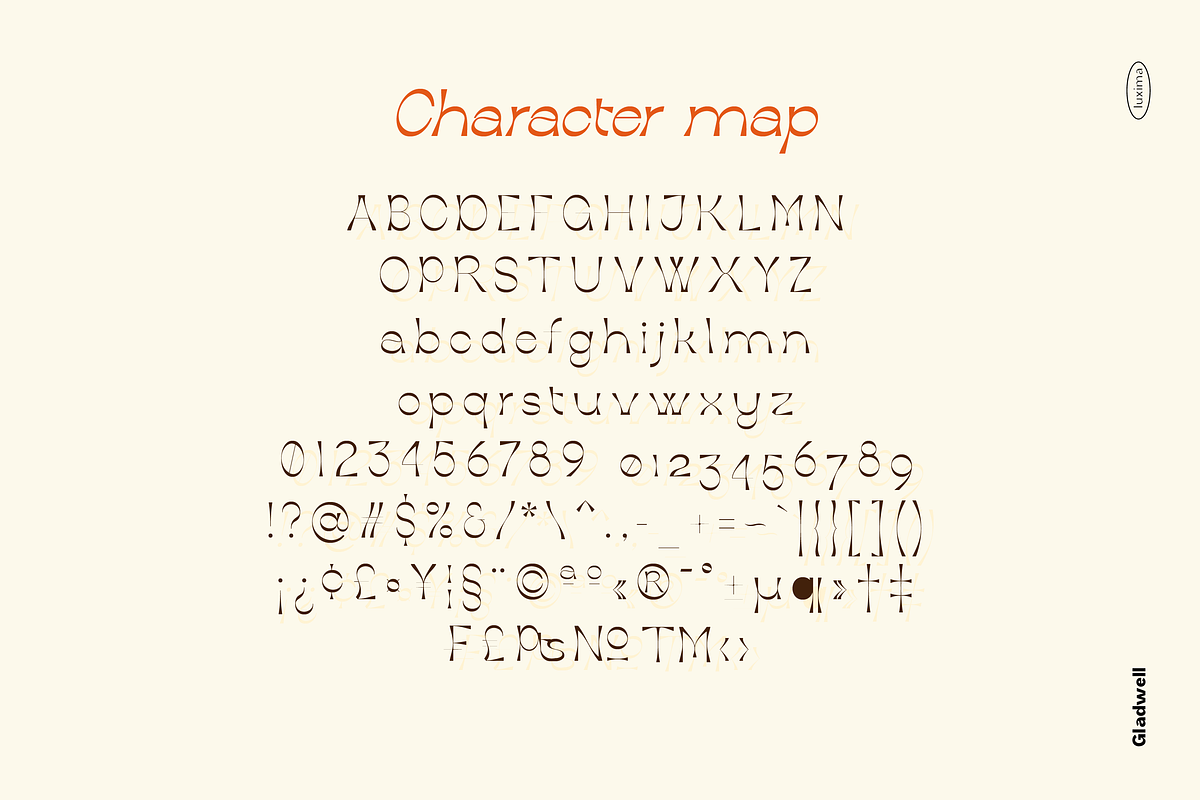 GLADWELL - Display Font, a Sans Serif Font by Luxima (Photo 9 of 13)
