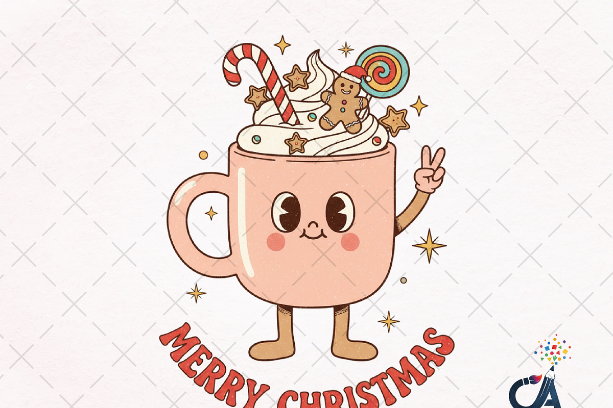 Merry Christmas Cup PNG, an Illustration by Creative Art (Photo 1 of 6)
