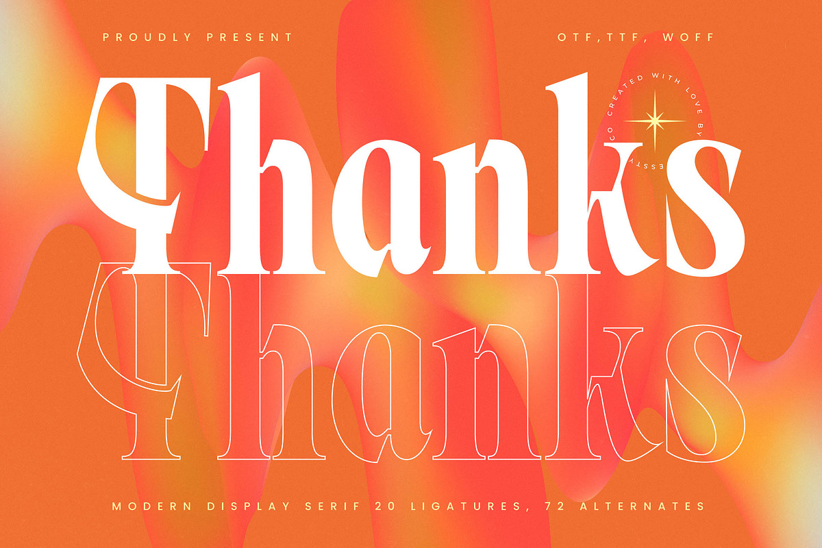 Burstyle Modern Serif Display, a Serif Font by timelesstype.co (Photo 20 of 20)