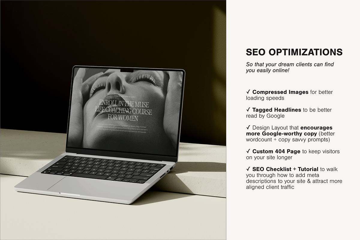 Luxury Squarespace Website Template preview 6