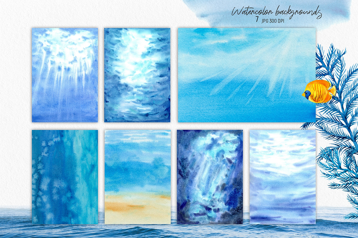Coral Reef. Watercolor Set, an Illustration by Tata Pilip (Photo 15 of 16)