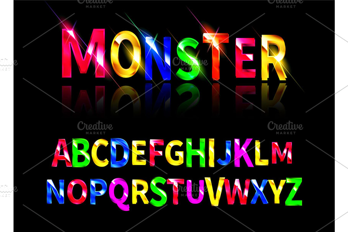 Graffiti Alphabet Monster, a Graphic by Aromeo (Photo 5 of 6)