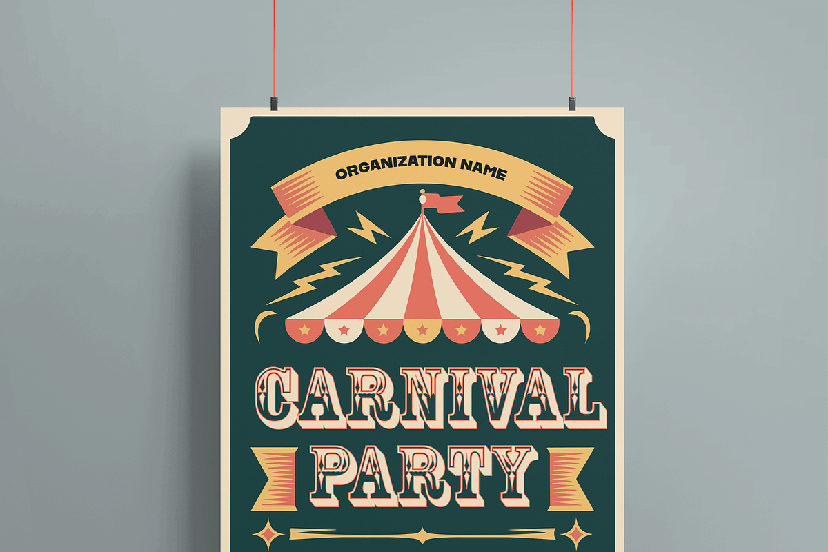 Carnival Poster Template, a Flyer Template by MightyDesign (Photo 2 of 8)
