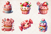 Watercolor Valentine's Treat Clipart, an Illustration by SinaCreation (Thumbnail 4 of 5)