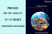 Sea Scene Circle Round PNG, an Illustration by SinaCreation (Thumbnail 5 of 5)