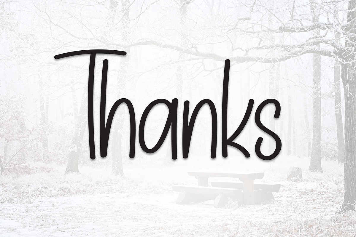 Snowing Outside | Script Font, a Script Font by Scratchones (Photo 8 of 8)