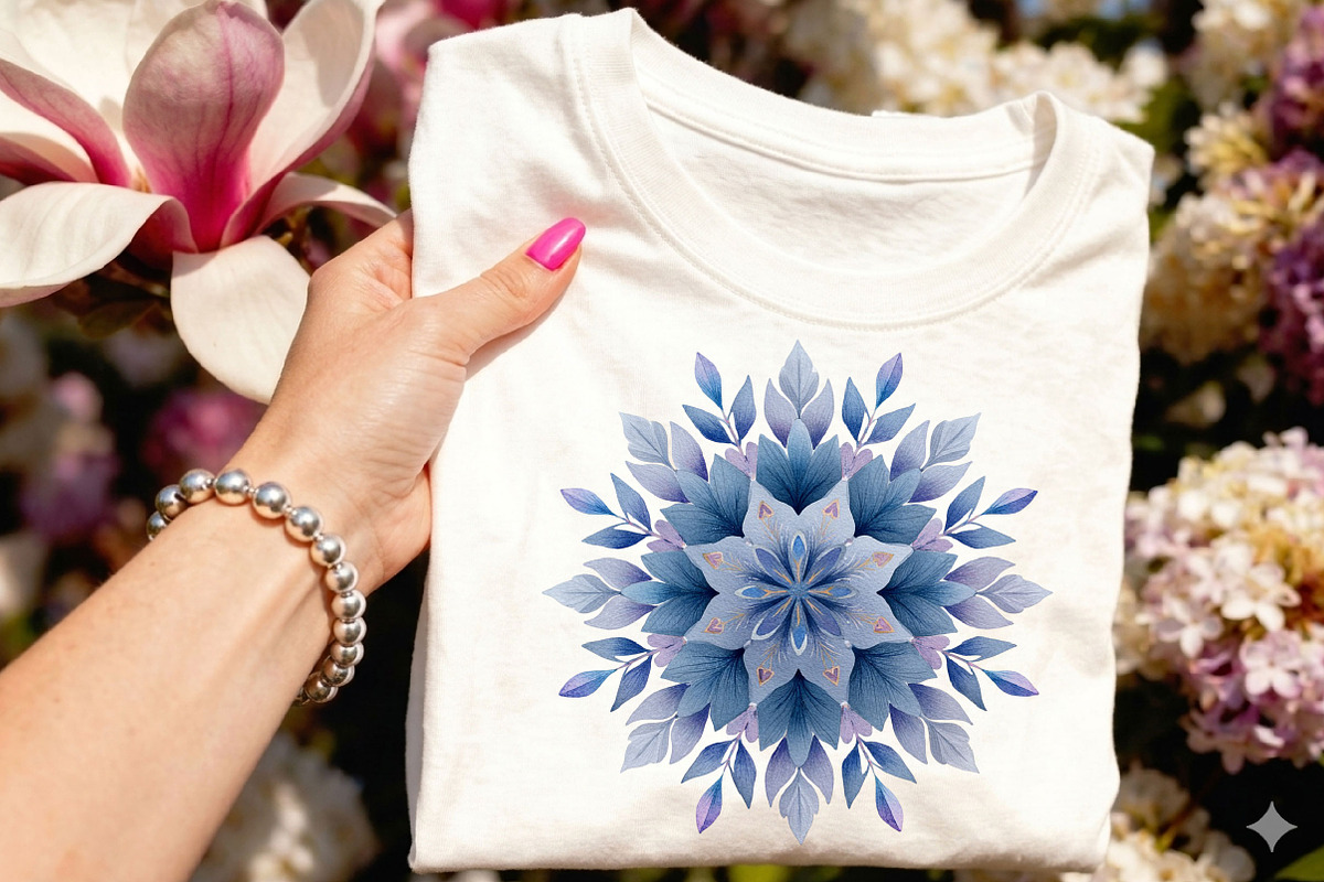 Snowflakes Watercolour Set Clipart, an Illustration by DreamCafeArt (Photo 6 of 7)