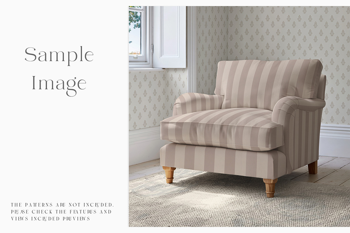 Armchair Upholstery Mockup, a Household Mockup by mock-ups (Photo 6 of 11)
