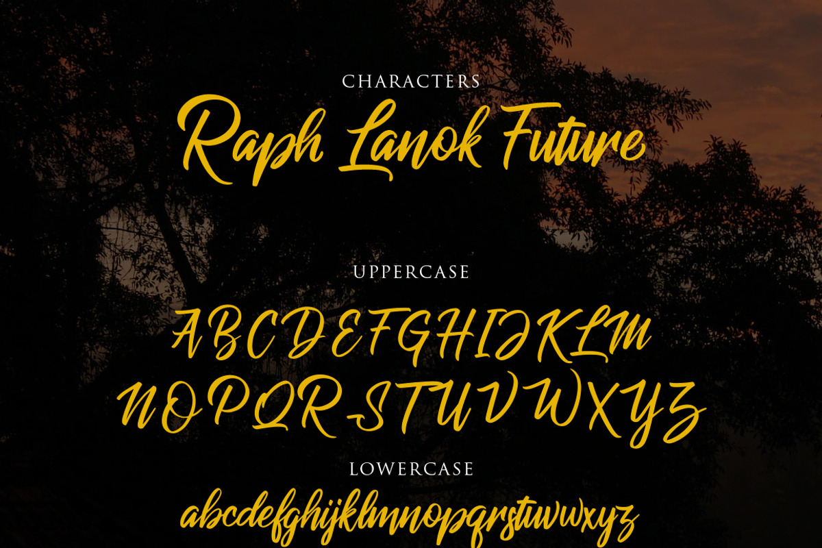 Raph Lanok Typeface preview 7