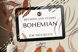 Bohemian. Procreate Stamps And Brush