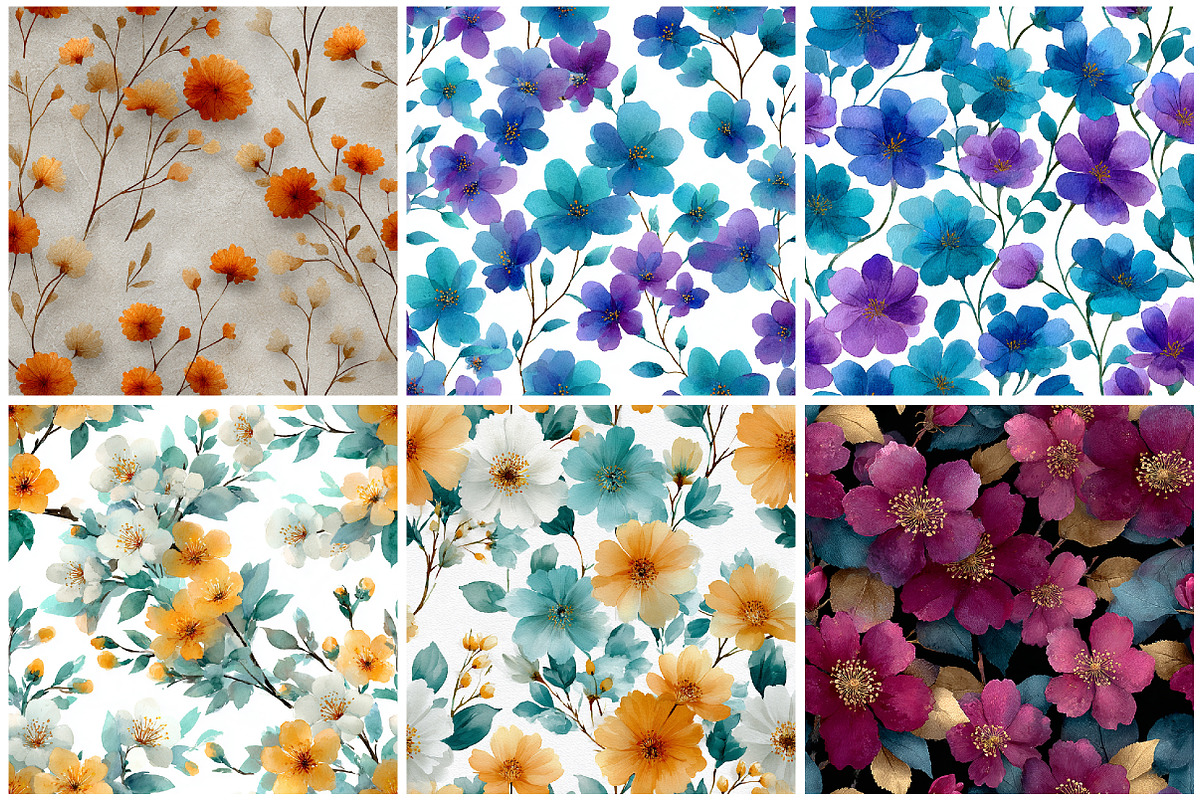 Abstract Watercolor Seamless Pattern, a Texture Graphic by CitraGraphics (Photo 5 of 8)