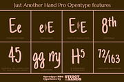 Just Another Hand Pro Family, a Handwritten Font by Stiggy & Sands (Thumbnail 8 of 9)