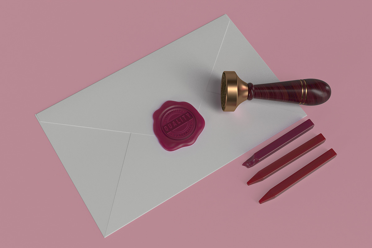 Wax Seal Mock-up, Psd Template, a Product Mockup by graystudio (Photo 5 of 7)