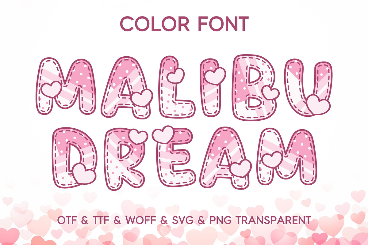 Malibu Dream - Color font, a Sans Serif Font by Adalin Shop (Photo 1 of 3)