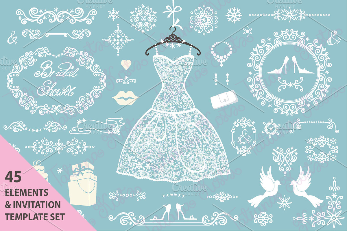 Winter wedding.Bridal shower, an Invitation Template by Tatianakost49 (Photo 1 of 3)