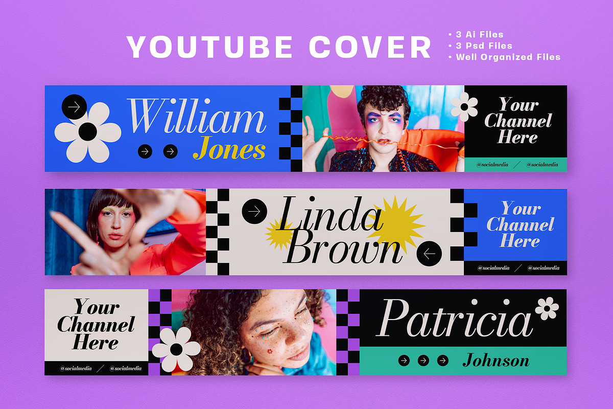 Blue Geometric Summer YouTube Cover, a Social Media Template by graphicook (Photo 3 of 3)