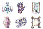 Museum Watercolor Clipart, an Illustration by SinaCreation (Thumbnail 4 of 5)