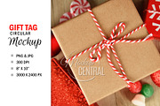 Gift Tag Present Christmas Mockup, a Print Template by HaywireMedia & Mockups (Thumbnail 3 of 3)