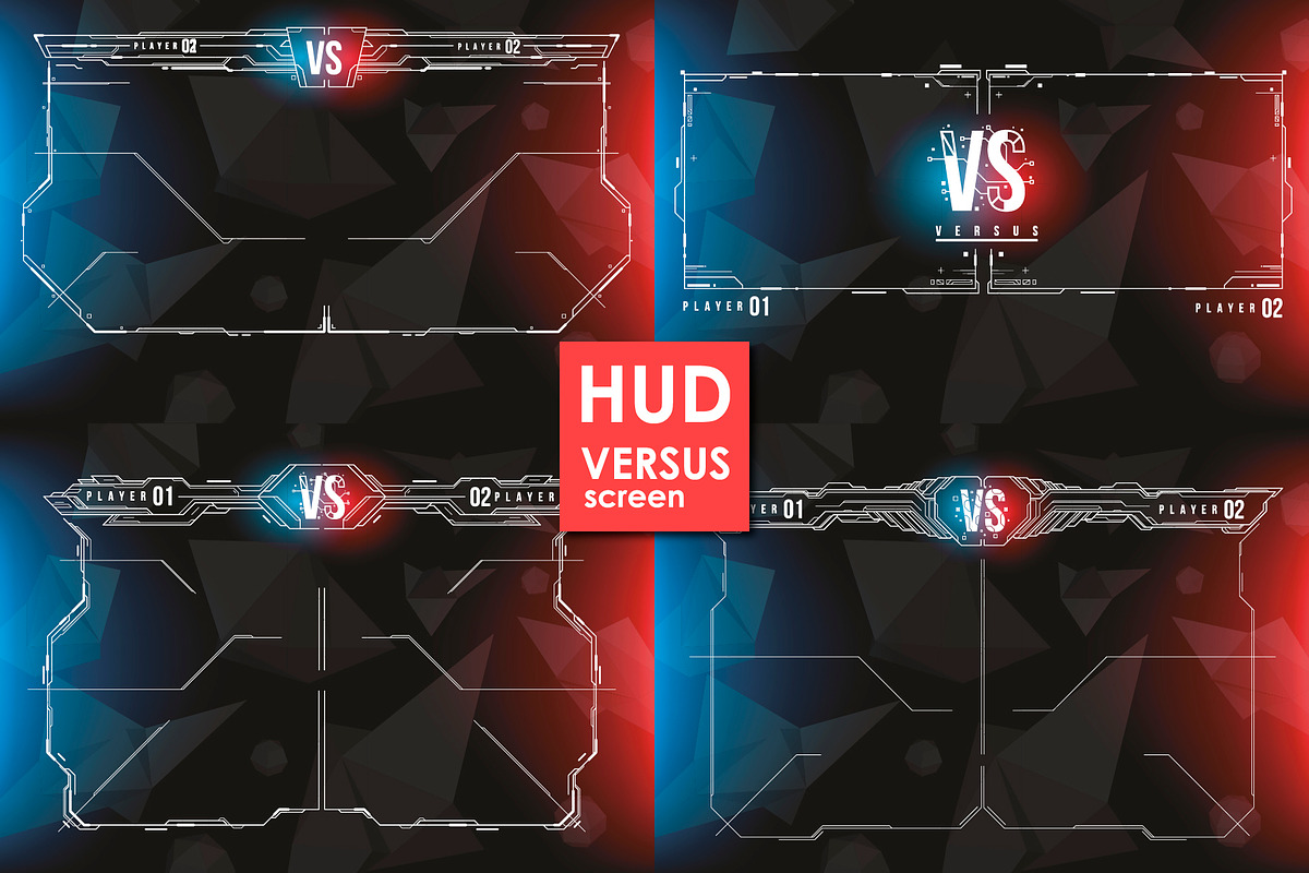 Set of Versus Screen in HUD Style., an Object Graphic by Andrew_Derr (Photo 4 of 6)