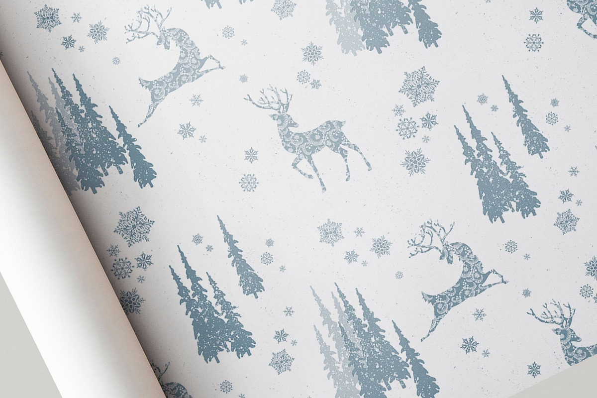 Northern Tale Seamless Patterns, a Pattern Graphic by MouseGrey (Photo 6 of 6)