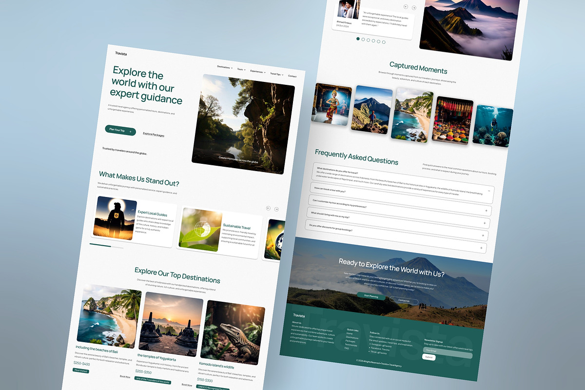 Travista - Figma Landing Page, a Landing Page Template by FIBRINOSÄ (Photo 3 of 5)
