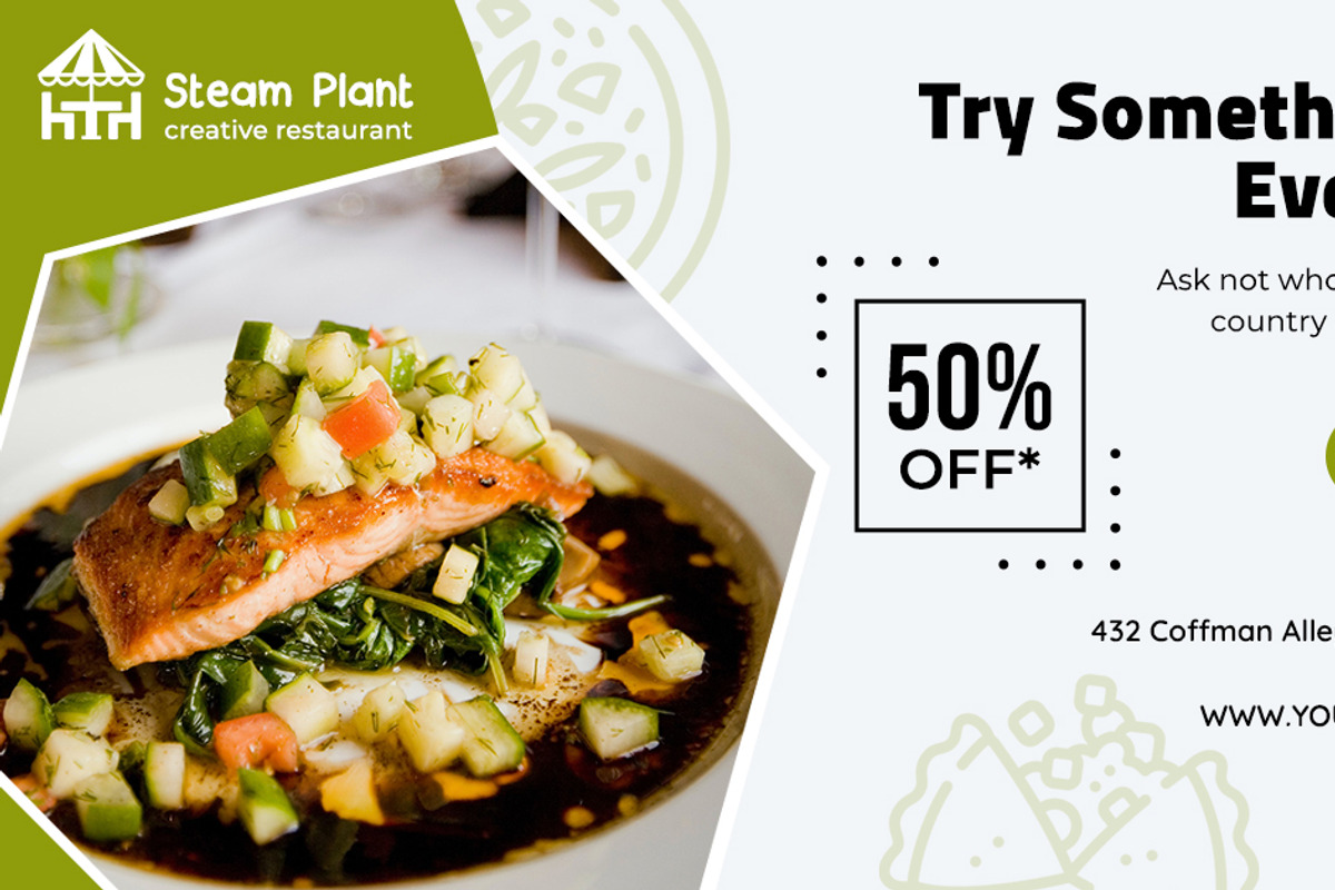 Restaurant Facebook Ad Banners, a Social Media Template by 3djagan (Photo 4 of 9)