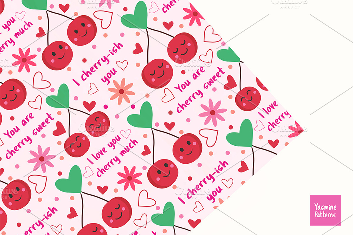 Sweet Valentine  Collection Set, a Pattern Graphic by Yasmine Patterns (Photo 6 of 8)