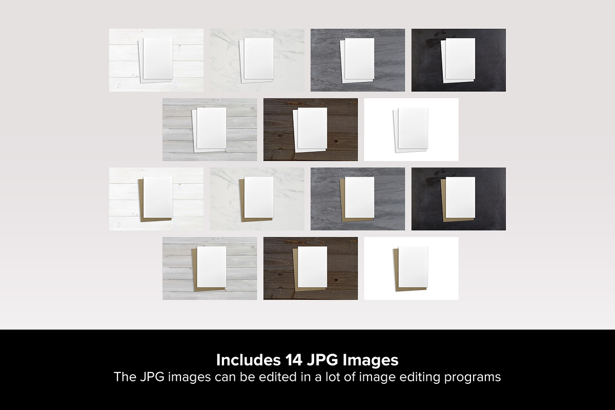 5x7 Greeting Card Mockup Set - PSD, a Product Mockup by MelissaBMockups (Photo 9 of 12)