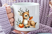 Autumn Cute Deer Clipart, an Illustration by Rose Art (Thumbnail 6 of 8)