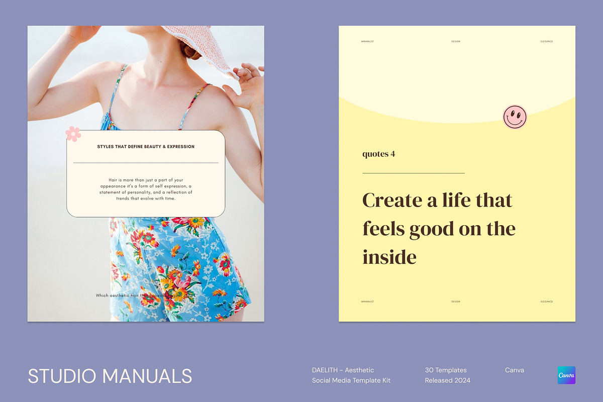 DAELITH - Aesthetic Socmed Template, a Social Media Template by Studio Manuals (Photo 1 of 8)