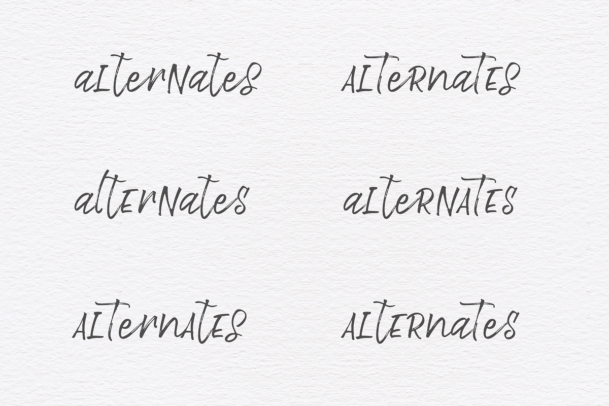 Polytones | A Brush Made Font preview 3