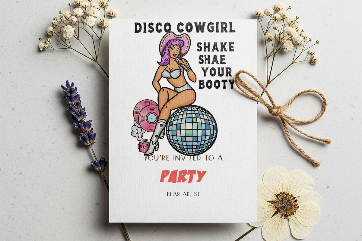 Retro Pin-Up Cowgirl Clipart Bundle, a Graphic by GlitterCraft (Photo 39 of 61)