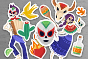 Mexican Dia De Muertos Illustrations, an Illustration by DesignerCandies (Thumbnail 6 of 8)