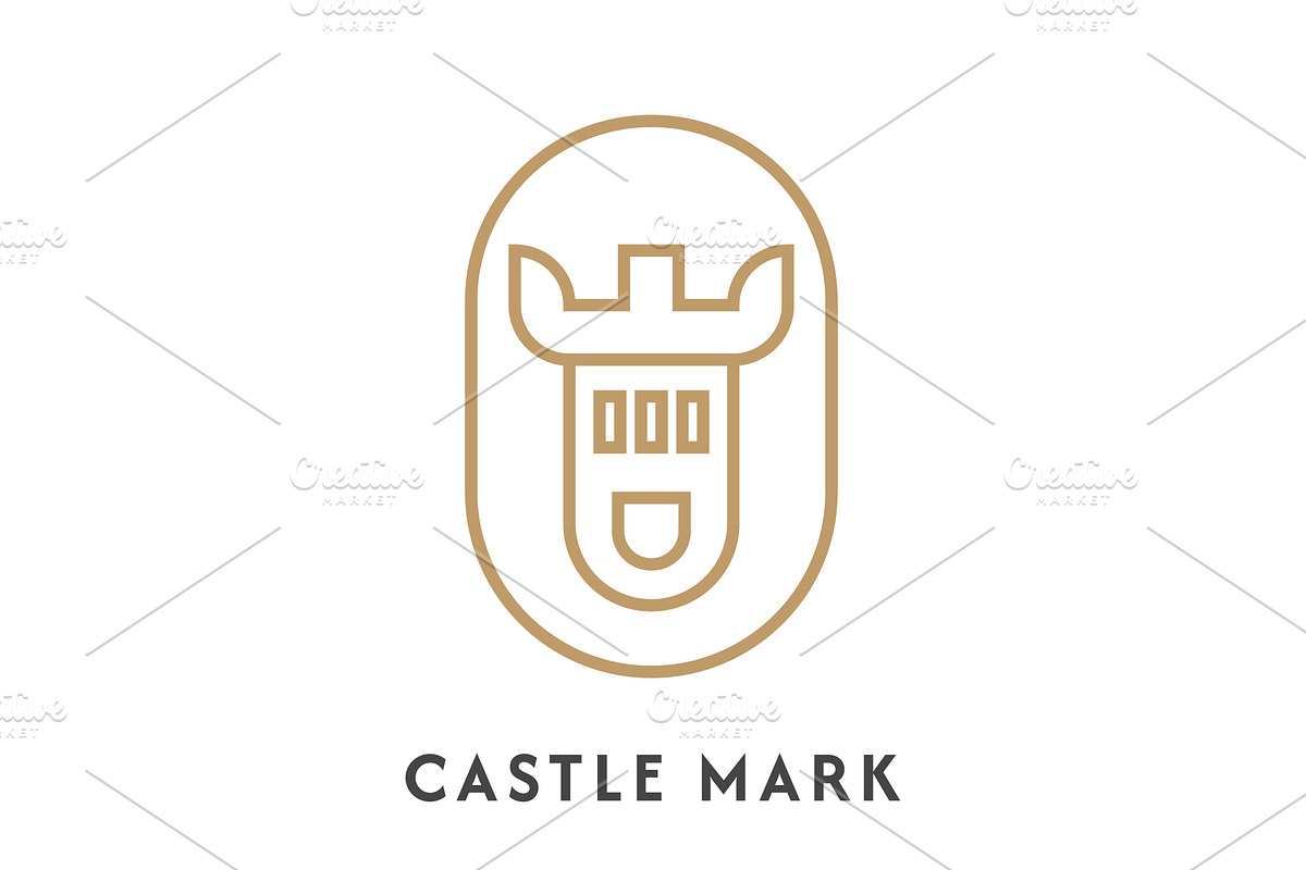 Castle Building Logo Design Icon, a Branding & Logo Template by Morvana Crew