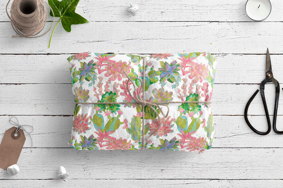Cactus & Succulent Seamless Patterns, a Pattern Graphic by Lucyinyourheart (Photo 8 of 10)