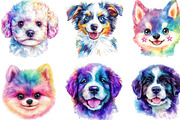 Colorful Baby Dog Face Sublimation, an Illustration by Designking (Thumbnail 3 of 4)