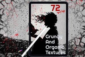 Organic 72 Procreate Texture Brushes