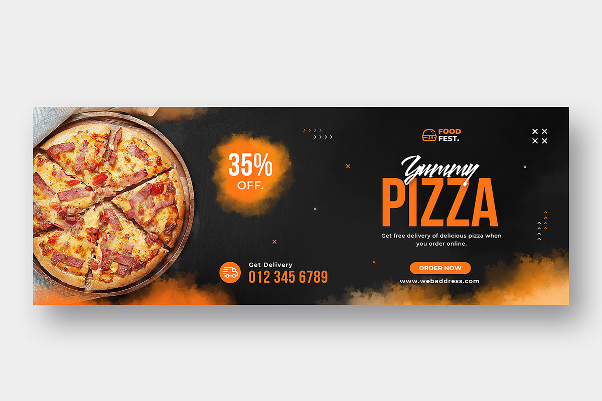 Food Instagram Post | Facebook Cover, a Social Media Template by Uiparvin (Photo 3 of 3)