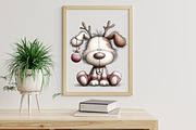Whimsical Christmas Cat & Dog Clipar, an Illustration by Libby Wishes (Thumbnail 6 of 7)