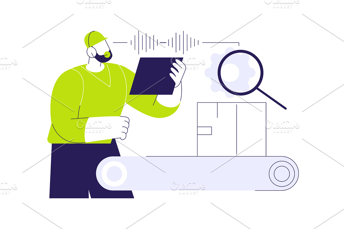 Voice picking abstract concept, a Finance Illustration by Visual Generation